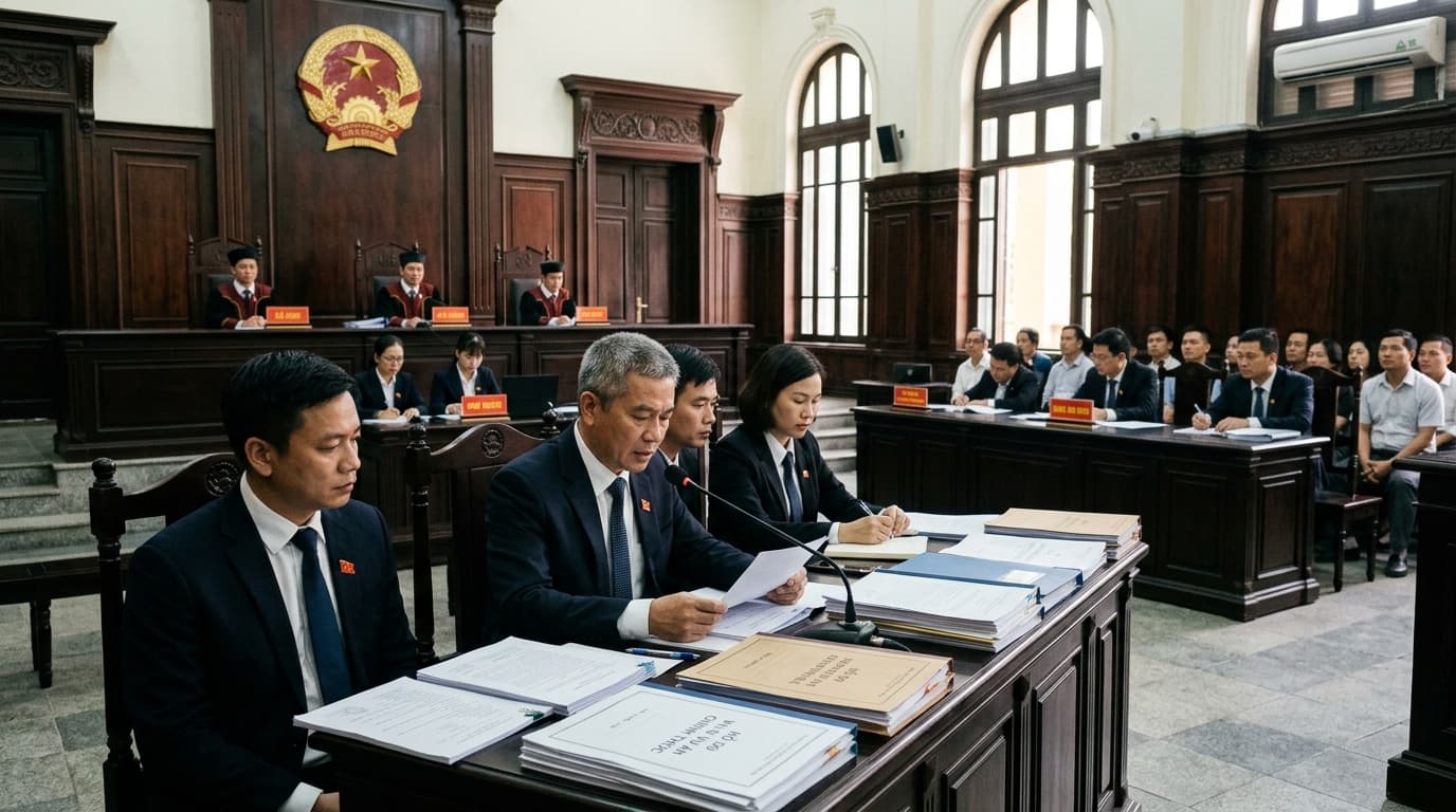 Luật sư bào chữa tại phiên tòa xét xử sai phạm tín dụng ngân hàng
